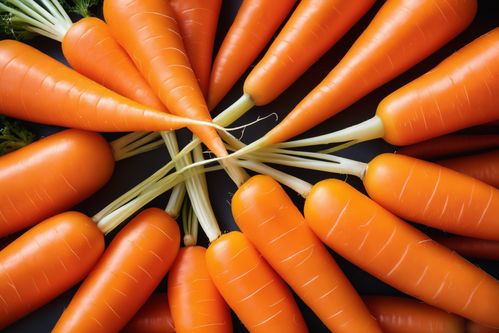 金秋收获 农产品成熟胡萝卜的高清摄影图赏